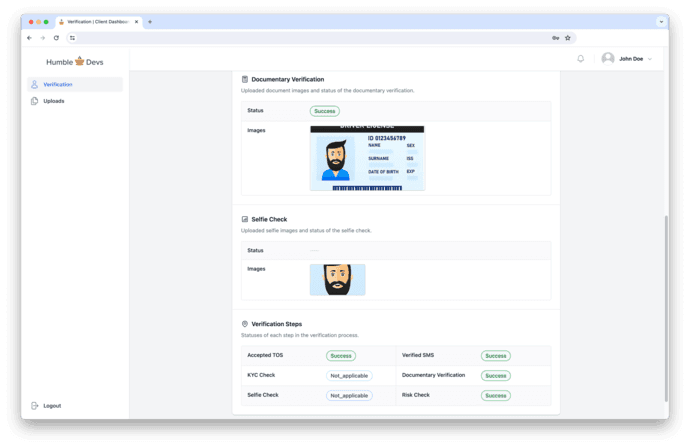 Client Verification Documents